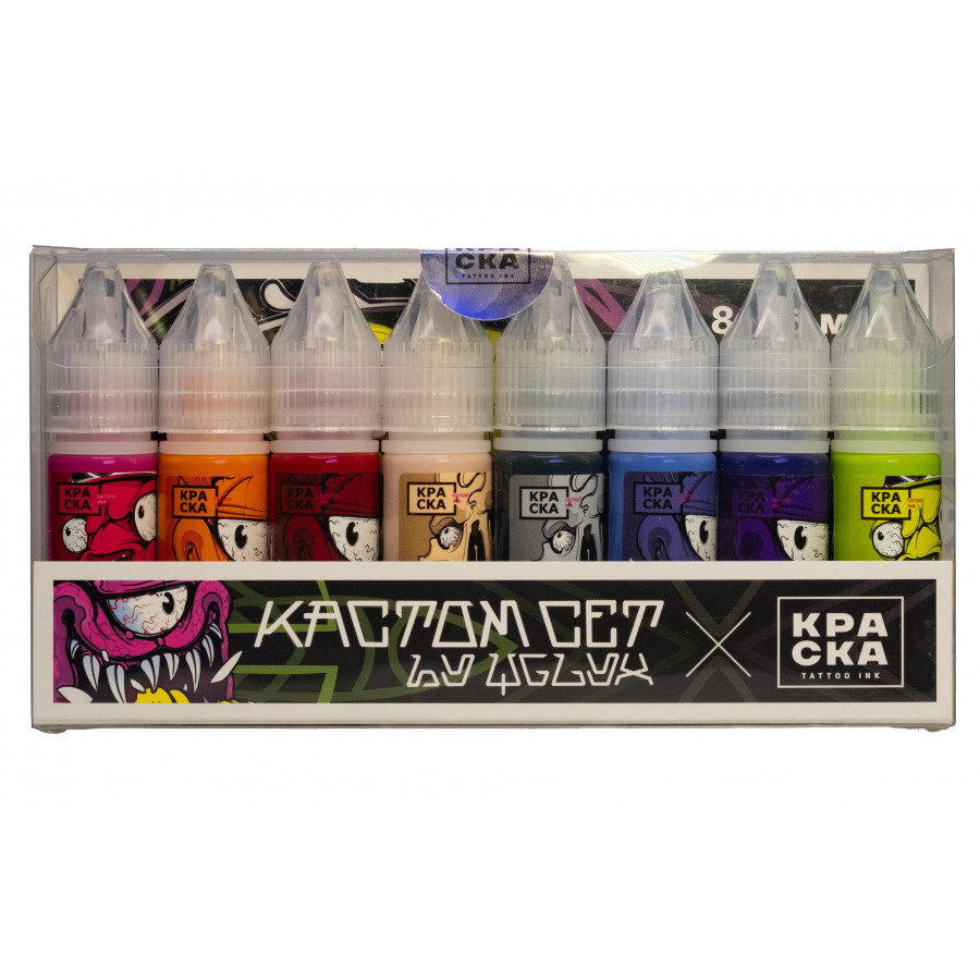 Сет пигментов для тату КРАСКА Tattoo Ink «Кастомный»